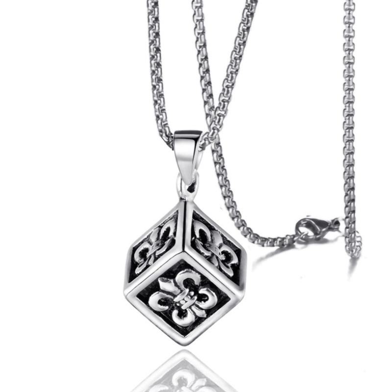 Cube Stainless Steel Necklace For Men